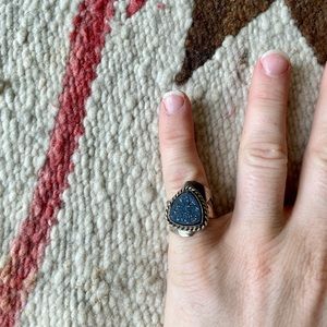 Sterling Silver Druzy Ring